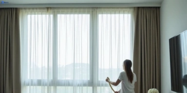 Delicate sheer drape cleaning sippy-downs Matty Curtain Cleaning